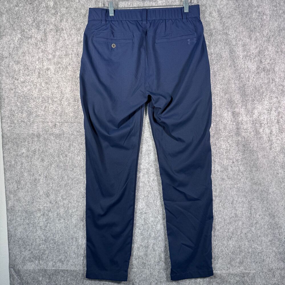 Under Armour Golf Pants Mens 34x32 Blue The Showdown Pant Stretch Golf Office - Picture 7 of 9